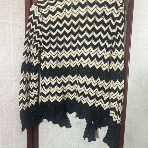 NIC + ZOE CHEVRON KNIT OPEN CARDIGAN SIZE PS - Picture 2 of 4